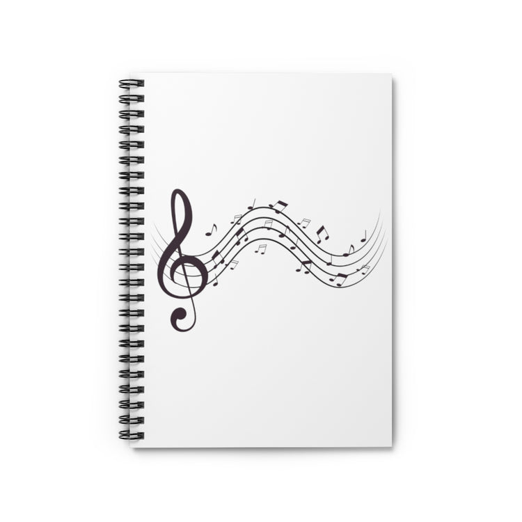 Spiral Notebook  Novelty Melody Tunes Musician Lover Symbols Songwriters Fan Humorous