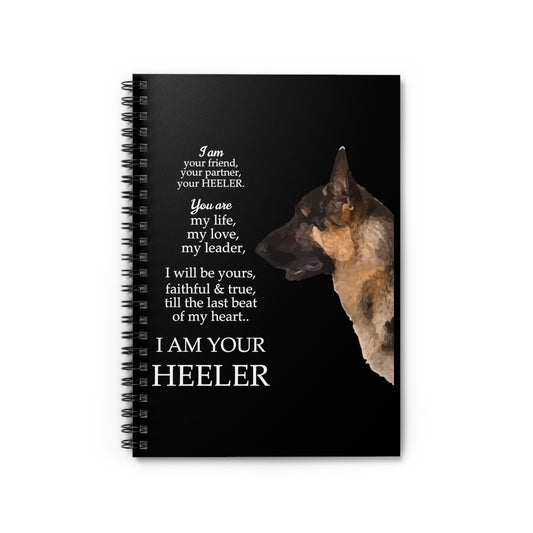 Novelty I'm Your Friend & Heeler Dog Lover Tee Shirt Gift | Cute Australian Cattle Devotee Men Women T Shirt Spiral Notebook - Ruled Line