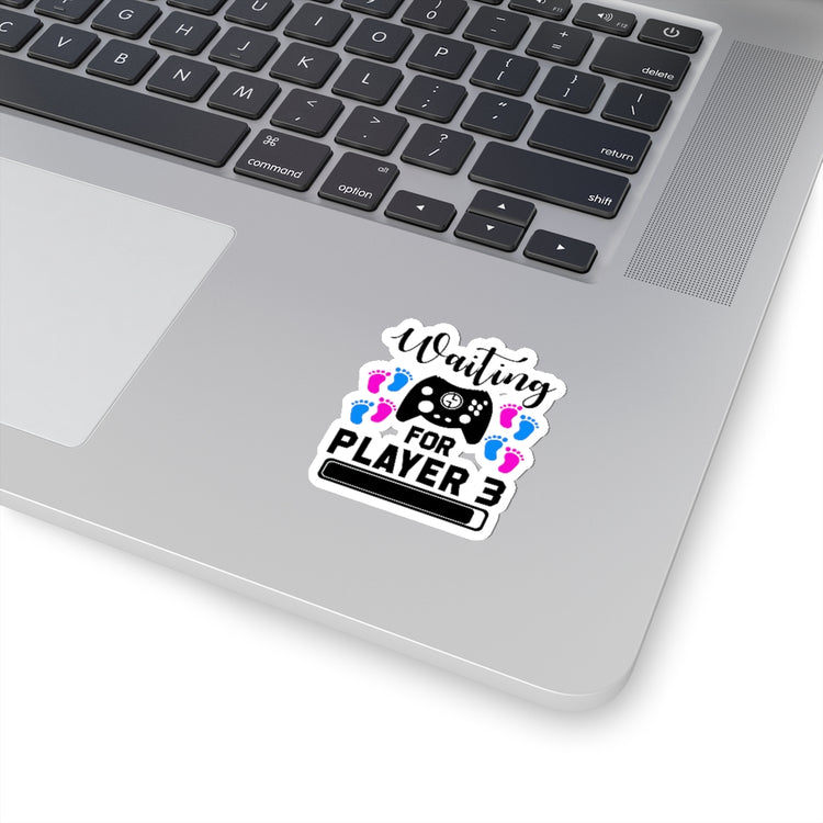 Sticker Decal Waiting For Player Three Funny Maternity Stickers For Laptop Car