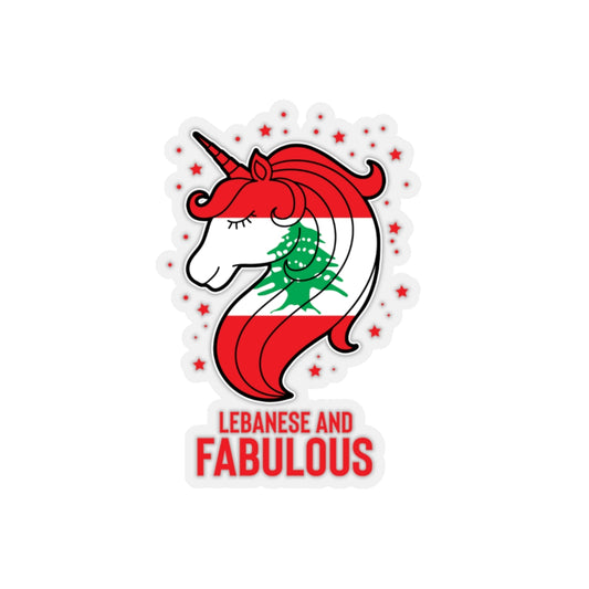 sticker decal Humorous Lebanese Christmas Magical Horse Nationalistic Novelty Nationalism stickers for laptop car