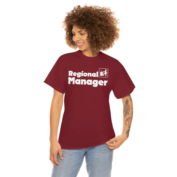 Hilarious Region Supervisor Executive Director Humorous Zonal Administrator Men Women T Shirt Unisex Heavy Cotton Tee