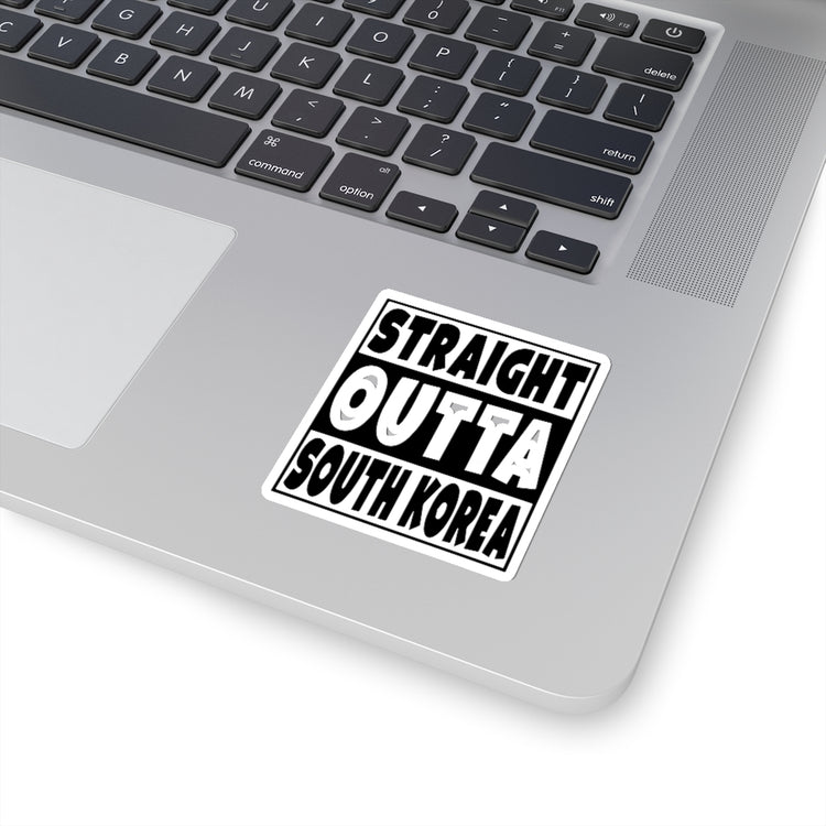 Sticker Decal Straight Outta South Korea Graphic  Gifts Funny Hiking Campers Gag Stickers For Laptop Car