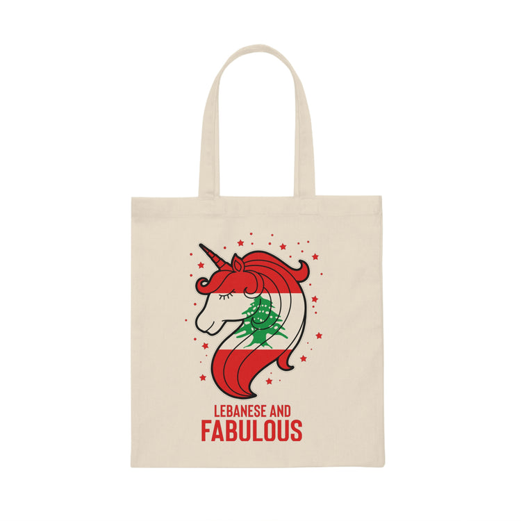 Humorous Lebanese Christmas Magical Horse Nationalistic Novelty Nationalism Chauvinistic Arabic Holidays Canvas Tote Bag