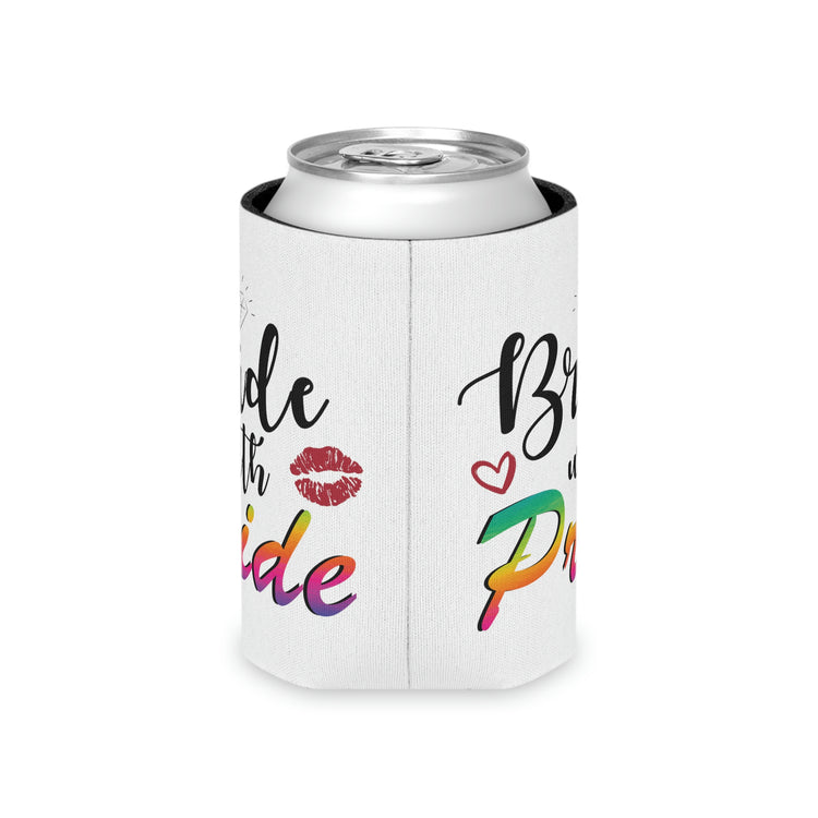 Beer Can Cooler Sleeve Humorous LGBTQ Bridal Appreciation Statements Graphic Supportive Bridesmaid Illustration