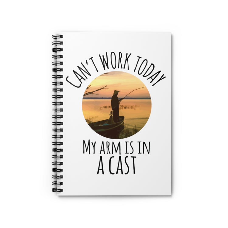 Spiral Notebook   Humorous Fishermen Appreciation Travels Illustration Puns Hilarious Fishing