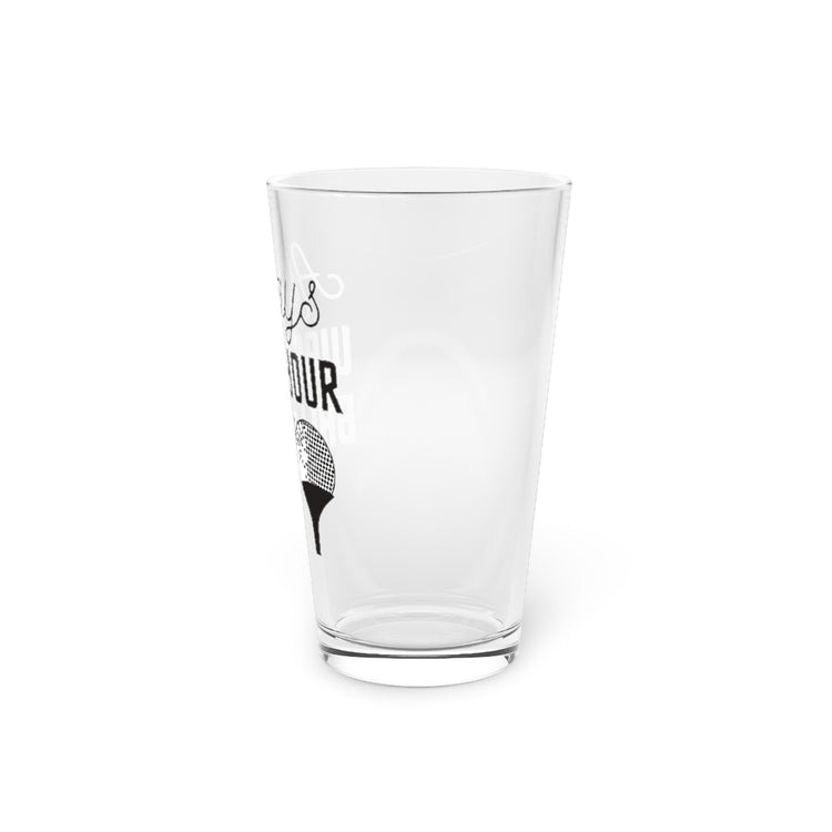 Beer Glass Pint 16oz  Humorous Always Wash Your Golfing Balls Gag