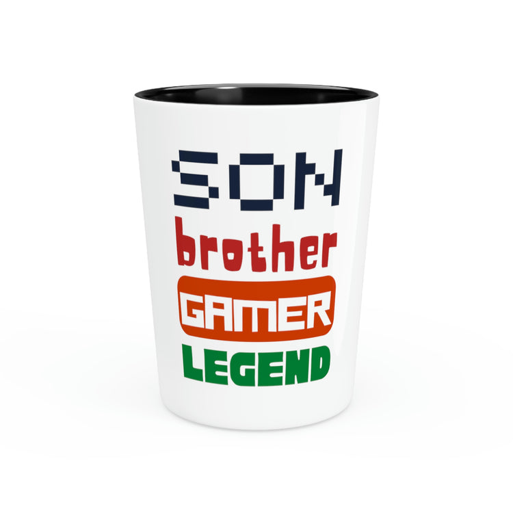 Shot Glass Party Ceramic Tequila Funny Sayings Son Brother Gamer Legend Hobby Sarcasm Novelty Women Men Sayings