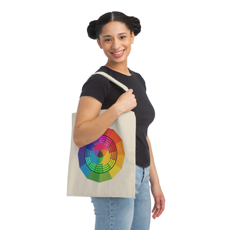 Humorous Portraitist Artistic Collection Crafting Enthusiast Novelty Triangleshapes Geometric Animator Dauber Canvas Tote Bag