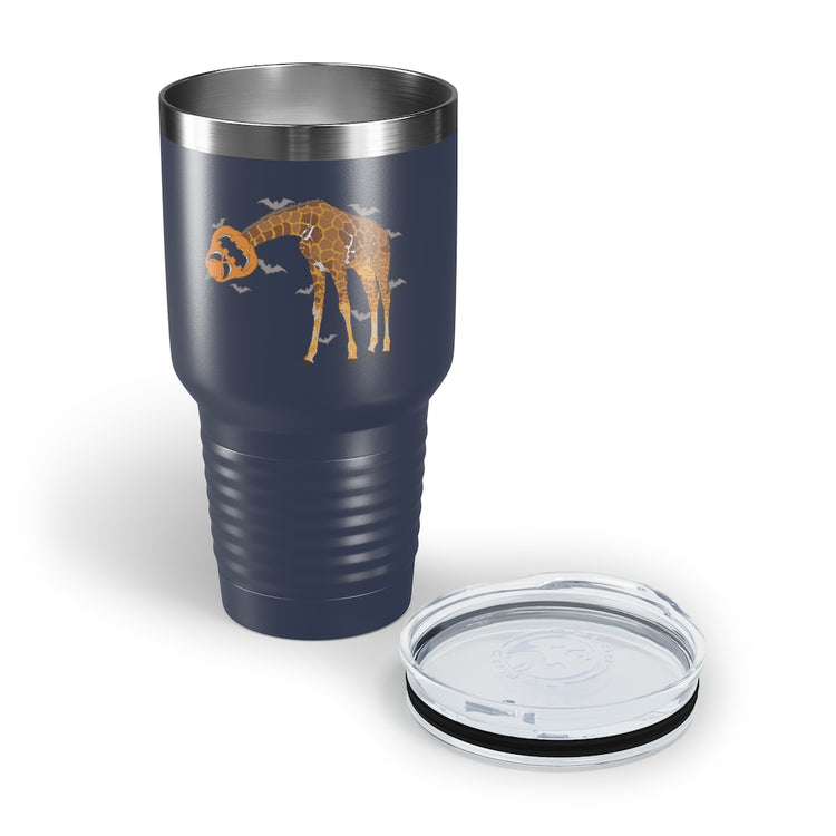 30oz Tumbler Stainless Steel Colors Hilarious Giraffe All Hallows Day Outfit Disguise Lover Humorous Long Necked Animals Trickster Eve Attire
