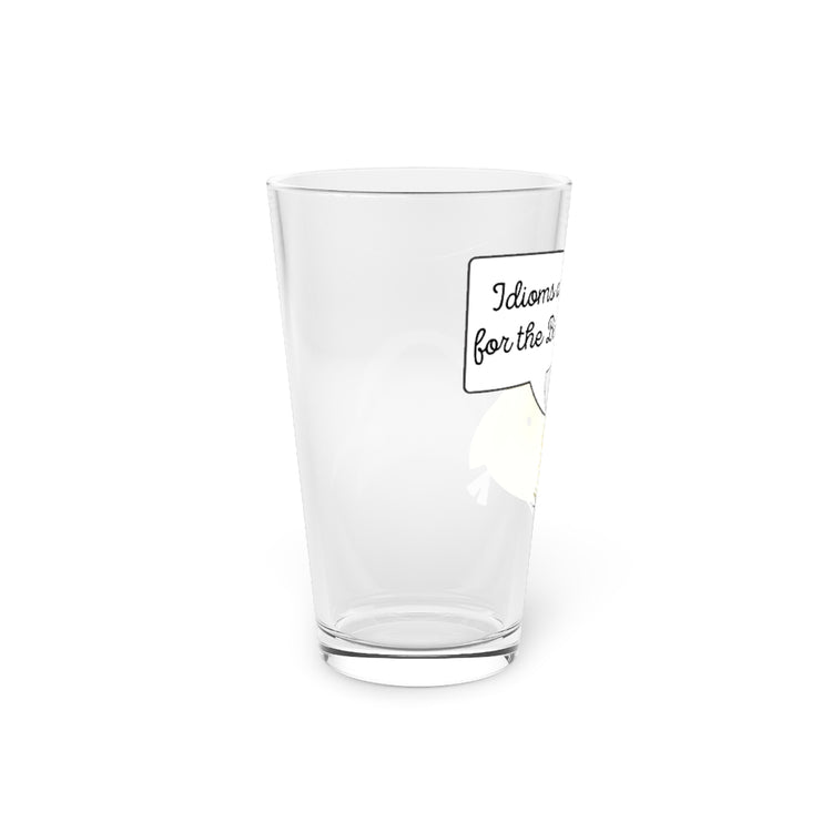 Beer Glass Pint 16oz  Humorous Writings Writers Composition Composer Enthusiast Novelty Humanities