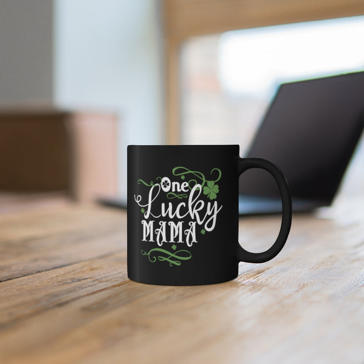 11oz Black Coffee Mug Ceramic Motivational Luckiest Mothers Appreciation Statements Pun Inspirational