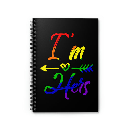 Spiral notebook Humorous LGBTQ Spouses Appreciation Statements Graphic Fun Supportive Wedding Entourages Quote