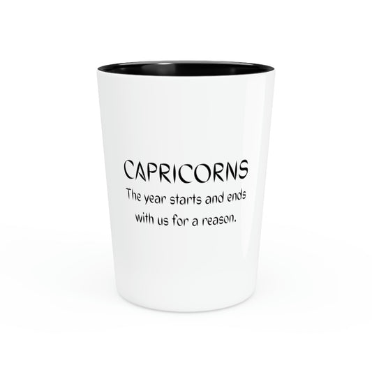 Shot Glass Party Ceramic Tequila Funny Definition Capricorn Sarcastic Astrology  Capricorn Wife Mom Dad Astrology