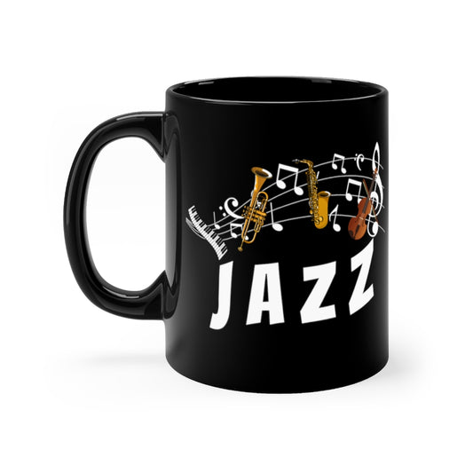 11oz Black Coffee Mug Ceramic   Novelty Concertmaster Symphony Pianist Piano Music Lover Hilarious Orchestral Instruments Instrumentalist