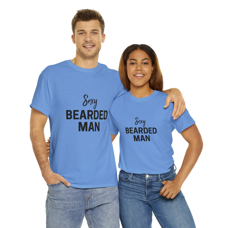 Shirt Funny Taken By The Sexy Bearded Mr And Mrs Wedding Couple Matching Marriage Humor T-Shirt Unisex Heavy Cotton Tee