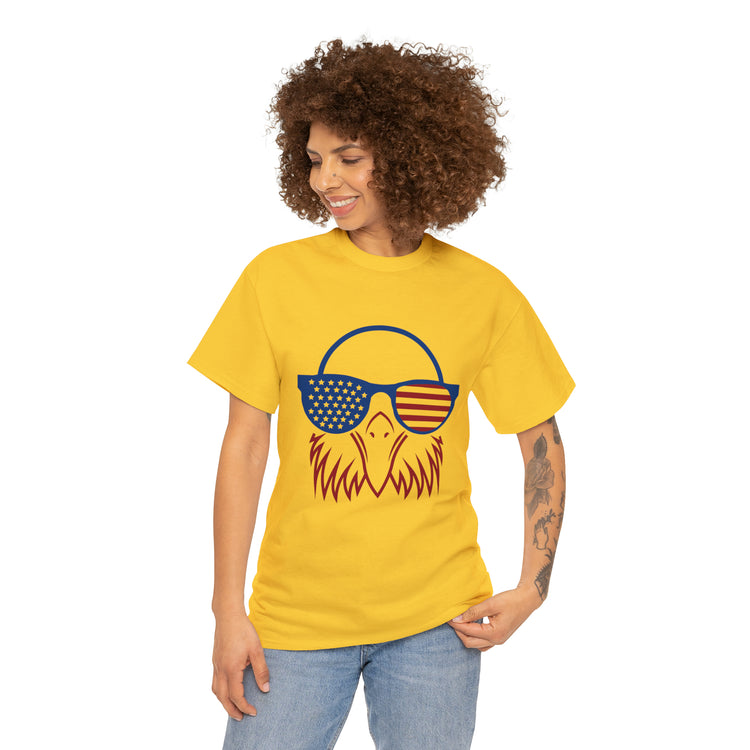 Shirt Funny Cute Patriotic Eagle American Flag 4th Of July Freedom National  Pride T-Shirt Gift Unisex Heavy Cotton Tee