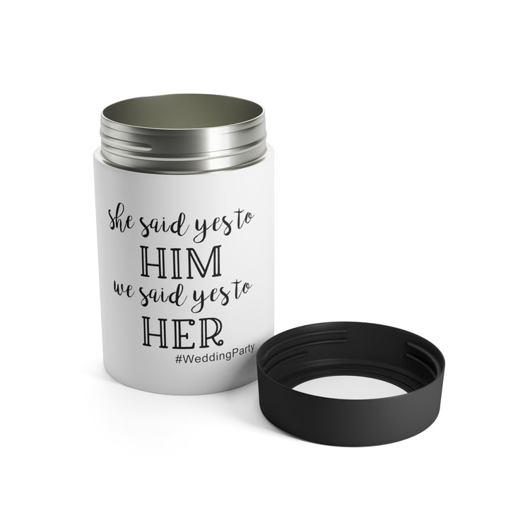 Funny Groom Party Wedding Bachelors Weddings Man Say Hilarious Grooms Bridal Sayings Engagement Fianceing  Can Holder