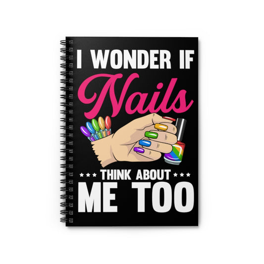 Spiral Notebook  Hilarious Cosmetician Cosmetics Foot Scrubbing Leisure Lover Humorous Cosmetologist Beautician Groomer Devotee