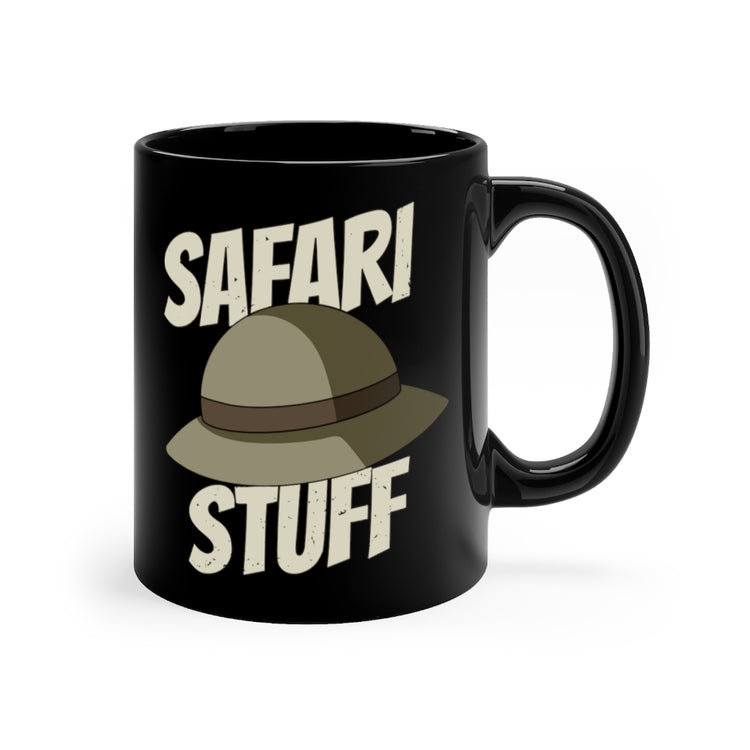 11oz Black Coffee Mug Ceramic   Humorous Safari Staff Menagerie Wildlife Park Enthusiast Novelty Zoological Parks Keeper Steward Custodian