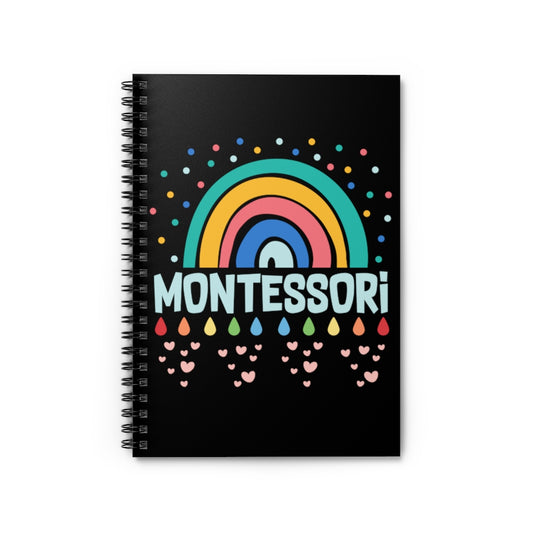 Spiral Notebook  Funny Daycare Teachers Appreciation Watercolored Rainbows Motivational