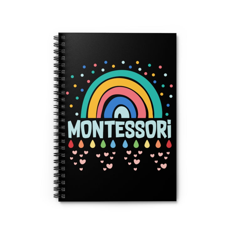 Spiral Notebook  Funny Daycare Teachers Appreciation Watercolored Rainbows Motivational