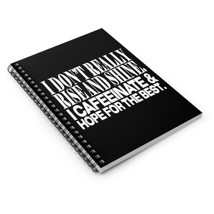 Spiral Notebook Funny Sayings Motivated Coffee Introverts Women Men Hilarious Caffeinated Sayings Lover Motivational