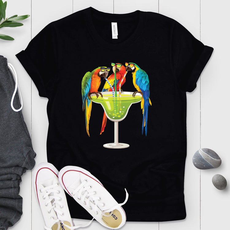 Parrots Drinking Margarita Shirt