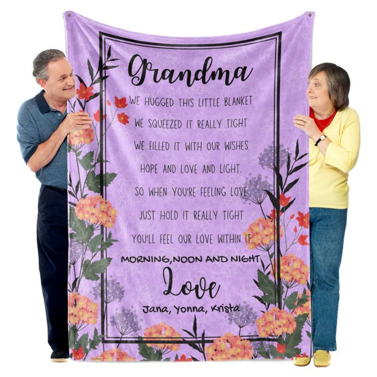 Customized Grandma Love Letter Blanket