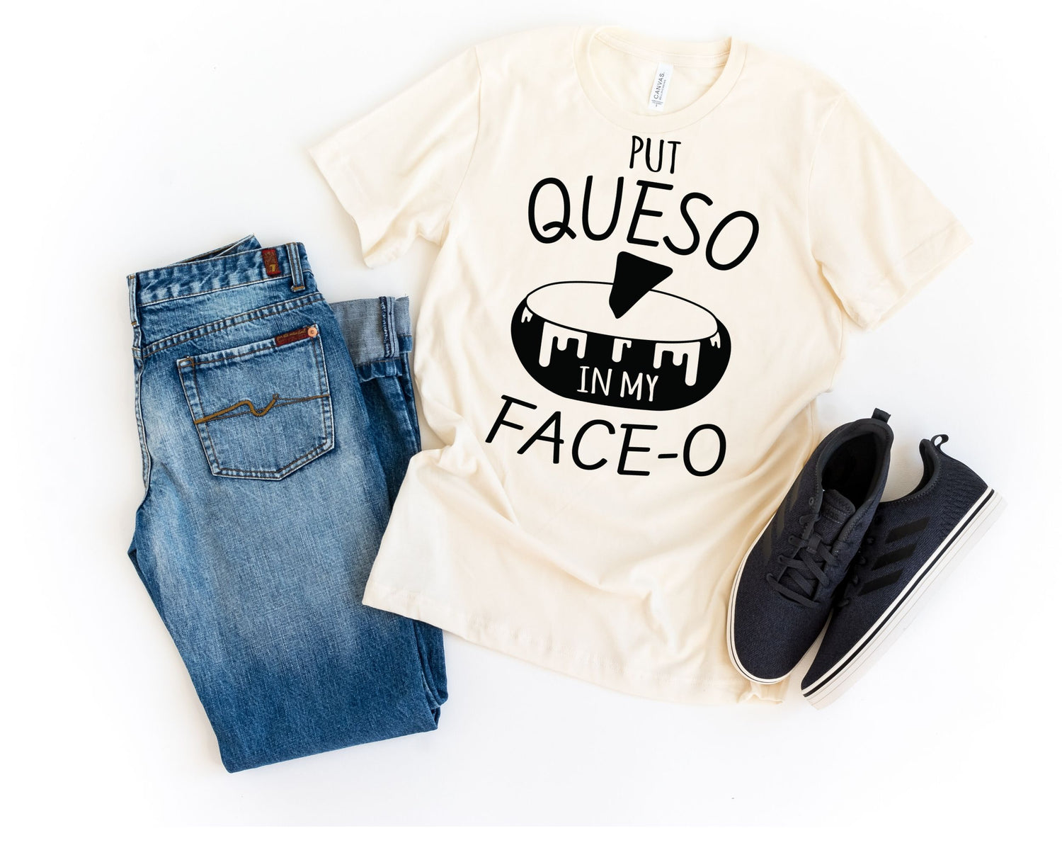 Put Queso In My Face-O Mexican Food Brunch Tshirt - Teegarb