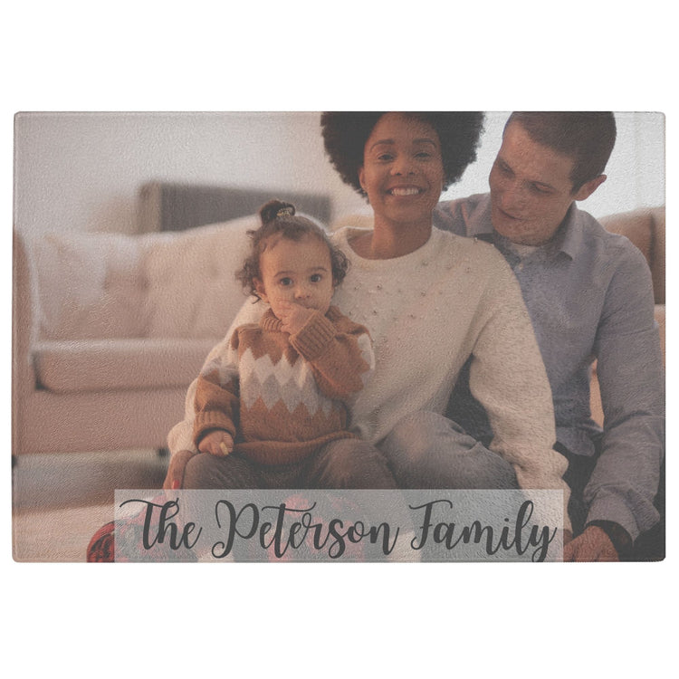 Customized Family Photo Cutting Board