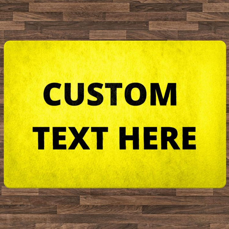 Personalized Text Front Porch Door Mat