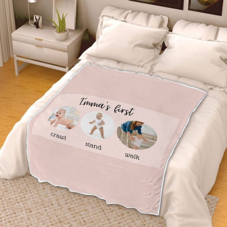 Customized Baby Milestone Blanket