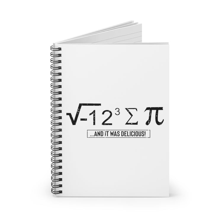 Spiral Notebook  Hilarious Pies Calculations Computation Math Solving Problem Novelty Figuring