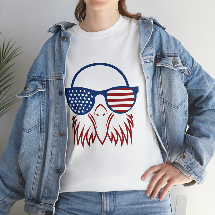 Shirt Funny Cute Patriotic Eagle American Flag 4th Of July Freedom National  Pride T-Shirt Gift Unisex Heavy Cotton Tee