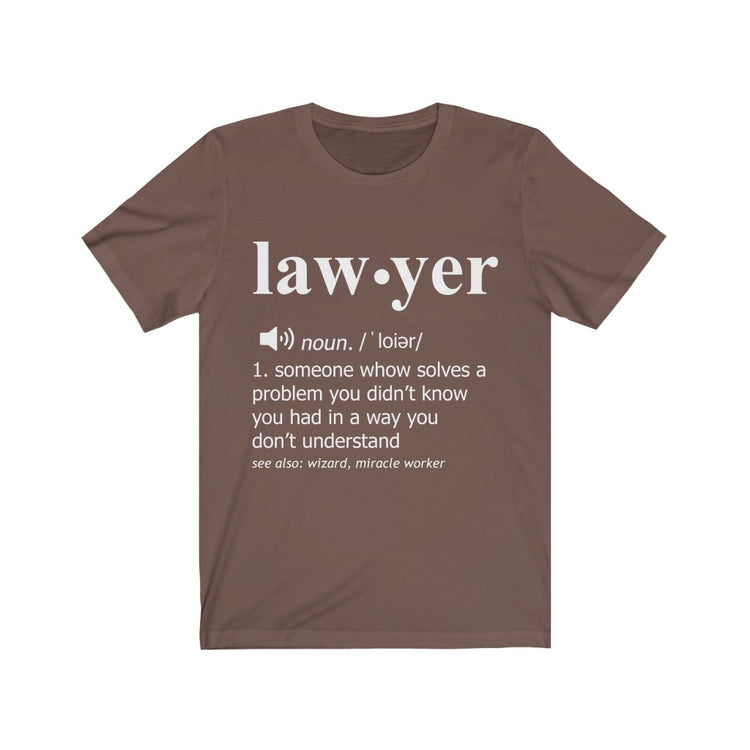 Humorous Attorney Sketch Drawing Legal Definition Novelty Brief Legal