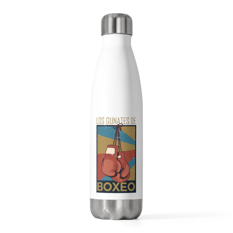 20oz Insulated Bottle Humorous Los Guantes De Boxeo Pugilism Fisticuffs Extreme Sports Novelty