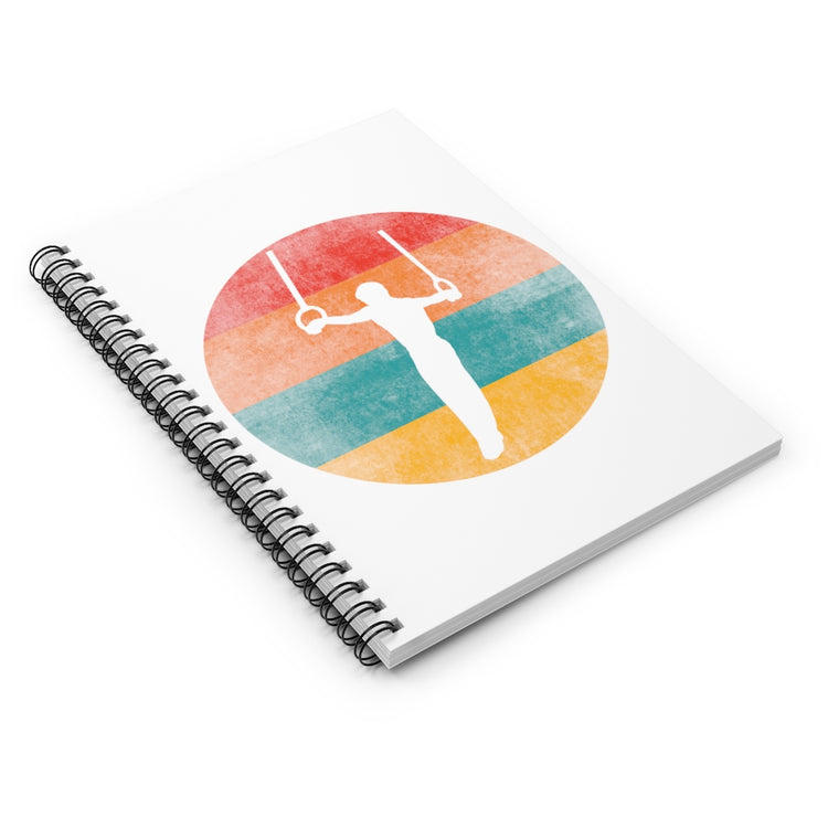 Spiral Notebook  Hilarious Athlete Athletics Acrobatic Trampolining Lover Novelty Old-Fashioned