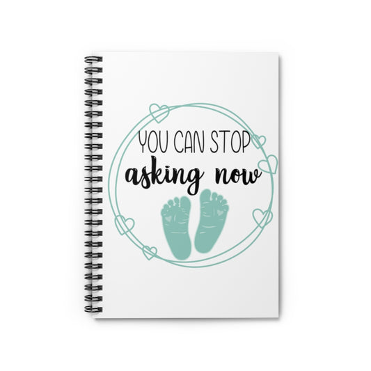 Spiral Notebook Humorous Babies Bellies Expecting Mommas Reveals Sayings Hilarious Birthing Offsprings Tummies Statements