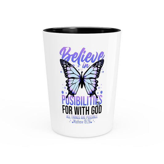 Shot Glass Party Ceramic Tequila  Inspiring Fighting Prayer Christians Uplifting Catholic Love Motivating