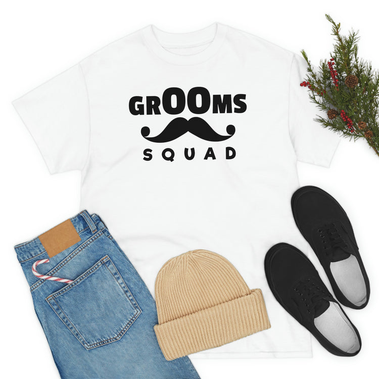 Funny Groom Squad Wedding Bachelors Mustache Wedding Hilarious Grooms Bridal Sayings Engagement Fiance