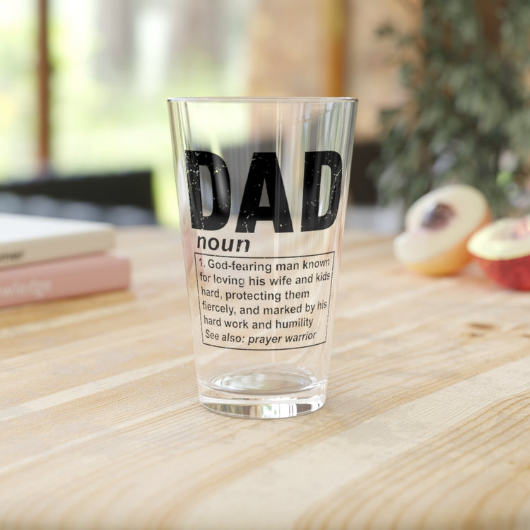 Beer Glass Pint 16oz  Novelty Christianism Christianity Religious Daddy Parent Humorous Devotee