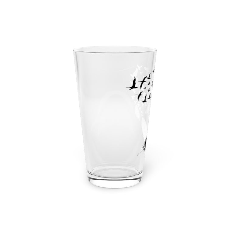 Beer Glass Pint 16oz  Novelty archaeopteryx Ornithology cockatoo Lover Enthusiast Hilarious Cockatiel