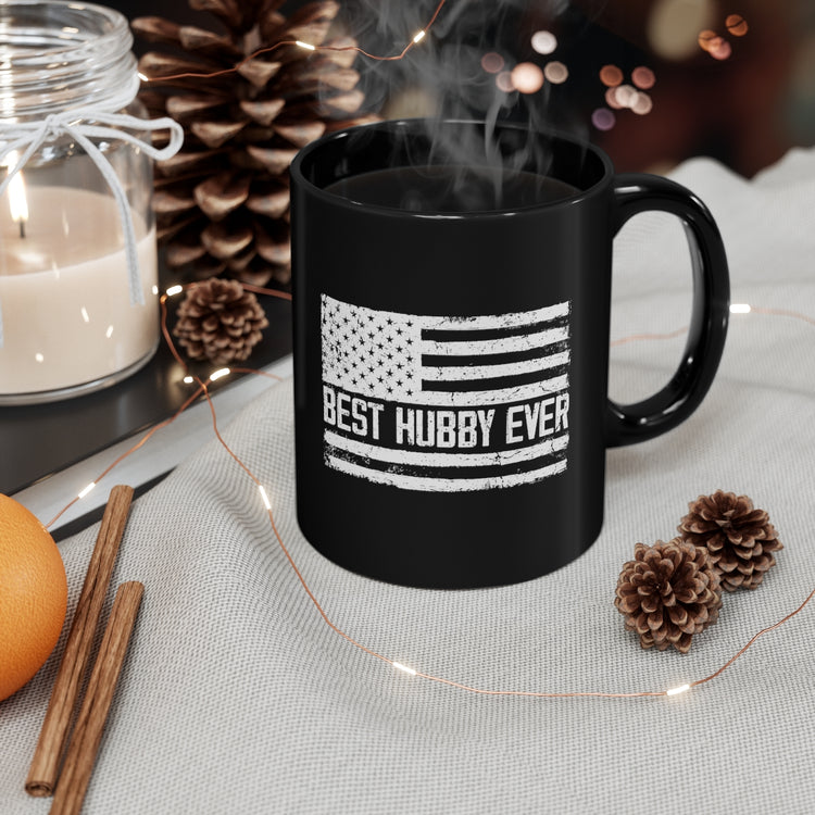 11oz Black Coffee Mug Ceramic  Hilarious Supportive Husband Boyfriend Marriage Patriotic Humorous Couple Wedding Anniversary Boyfriend