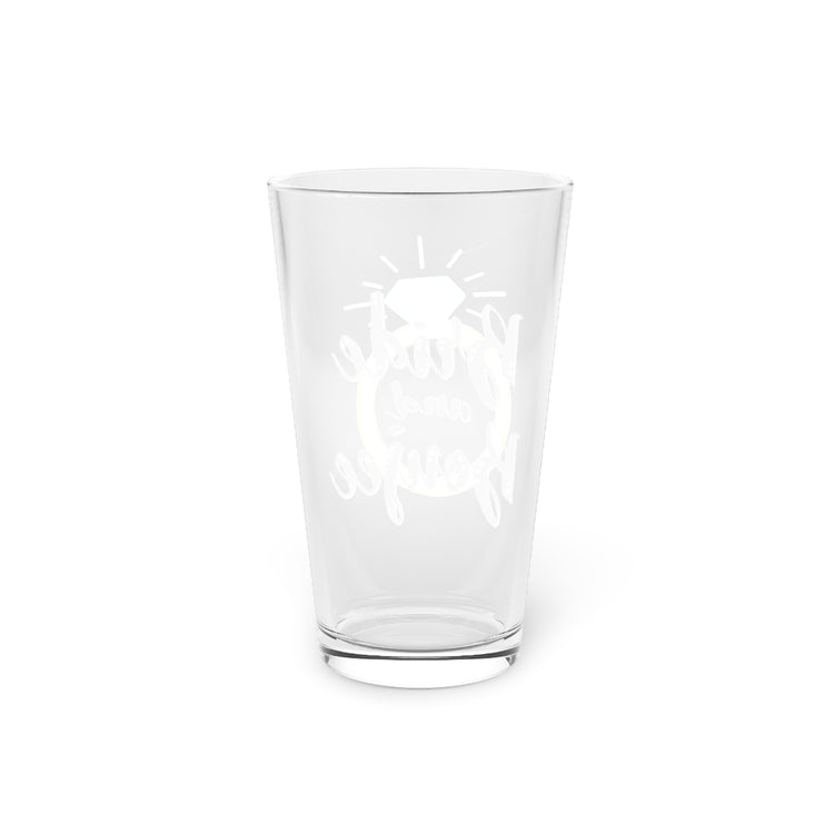 Beer Glass Pint 16oz  Bad and Boozie Bride and Boujee Engagement