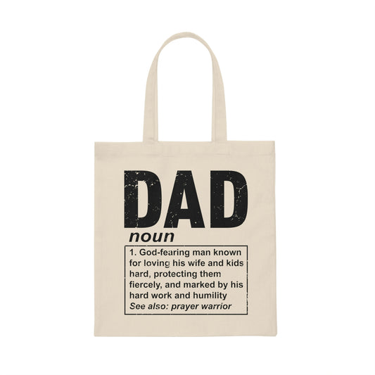 Novelty Christianism Christianity Religious Daddy Parent Humorous Devotee Spiritual Worshipping Enthusiast Canvas Tote Bag