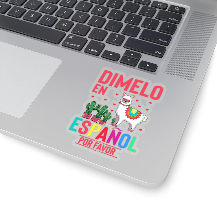 Sticker Decal Humorous En Espanol Por Favor Llama Hispanic Enthusiast Novelty Castilian Spain Stickers For Laptop Car