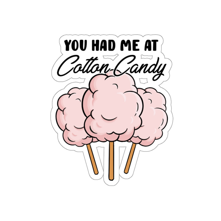 Sticker Decal Humorous Sugary Taffy Puffy Desserts Sweets Enthusiast Novelty Fairy Floss Spun Stickers For Laptop Car
