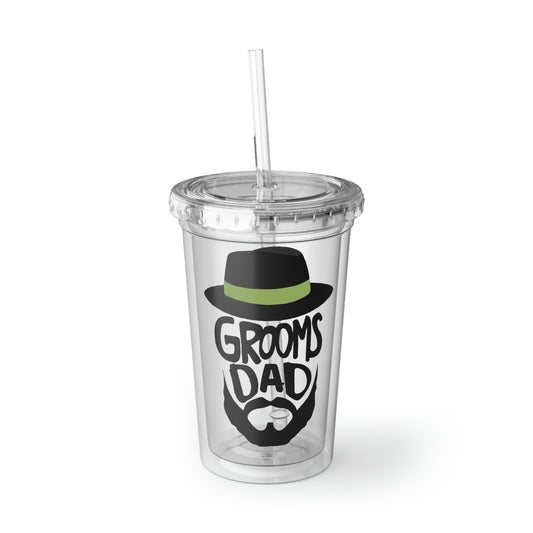 16oz Plastic Cup Humorous Groom Father Wedding Bachelors Dad Wedding Dad Grooms Bridal Engagement Fiances