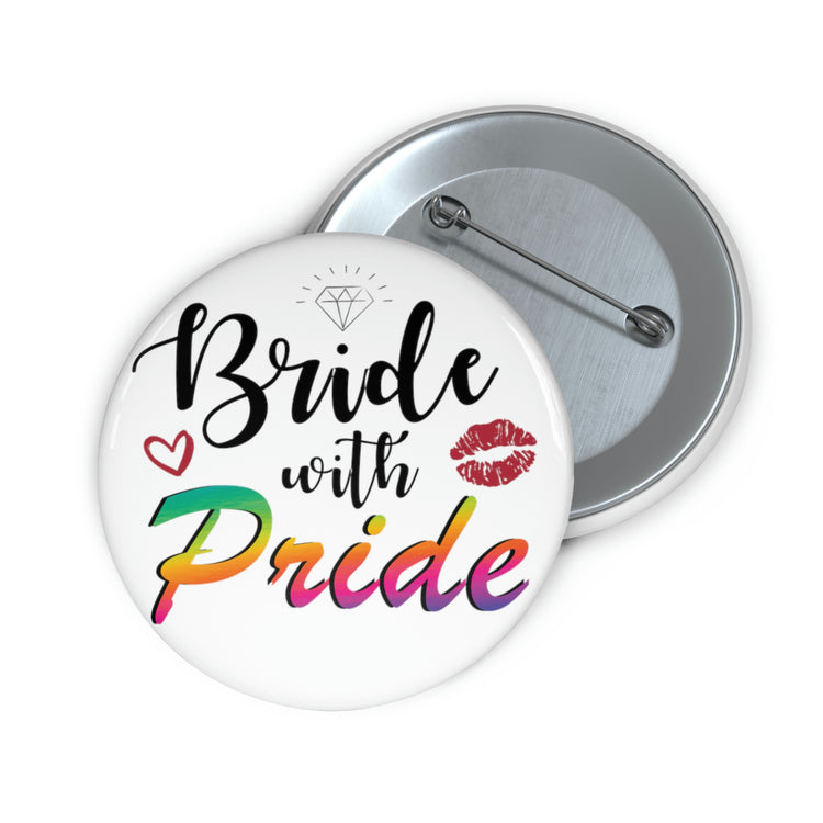 Humorous Pinback Button Pin Badge LGBTQ Bridal Appreciation Statements Graphic Puns  Hilarious Supportive Bridesmaid