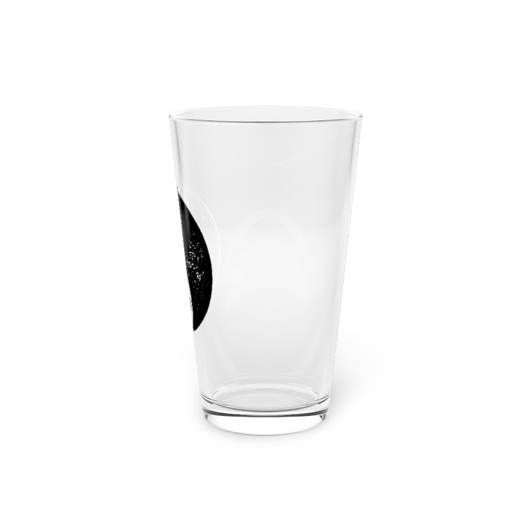 Beer Glass Pint 16oz  Hilarious Yinyang Ebony And White Hallows Eve Attire Lover Humorous Trickster